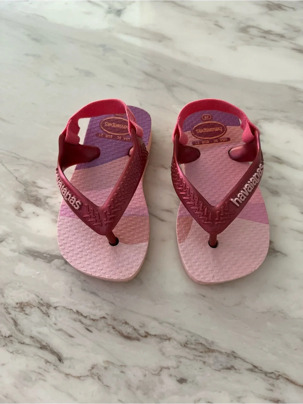 Havaianas Baby Pink Ombre Flip Flop Sandals